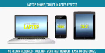 Laptop, Phone, Tablet made in After Effects